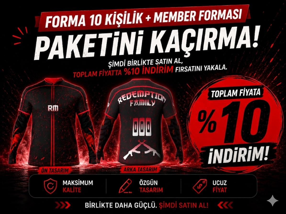 Fivem 10 Kişilik Forma Tasarımı